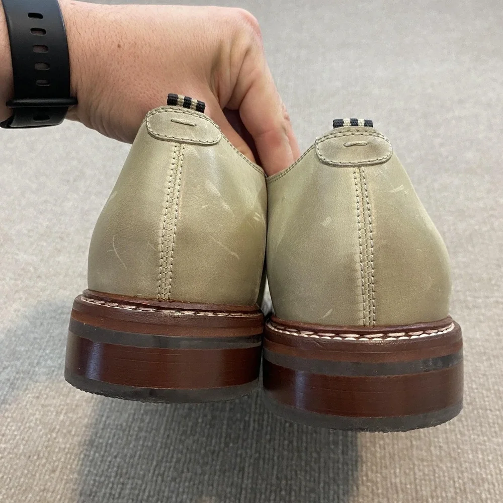 Cole Haan Shoes Mens Size 11 M‎ Beige Nubuck Derby Dress Oxford Casual C31420